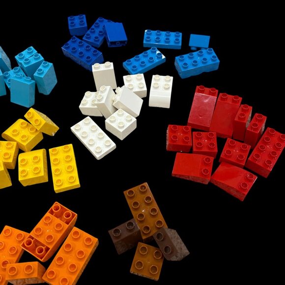 65 Pc Duplo Building Blocks Set Various Colors & Sizes - Picture 3 of 4